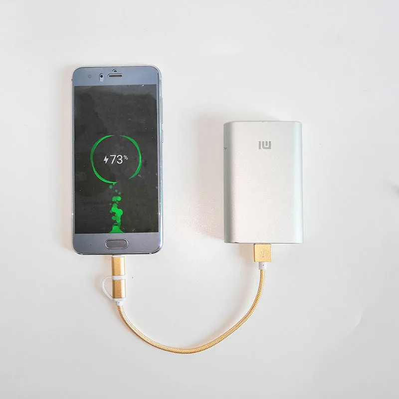 25 см Портативный micro usb type c короткий кабель 2 в 1 для huawei honor 8x10 9 lite play meizu Asus LG Lenovo