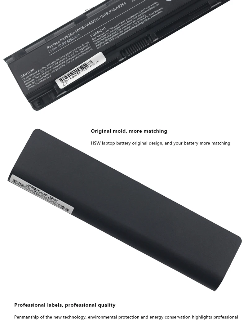 Аккумулятор для ноутбука Toshiba Satellite PA5024U-1BRS PABAS260 AKKU емкостью L800 L805D M845D C800 C850 C850D C855D