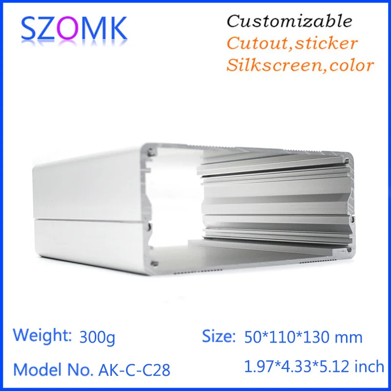 Фото 10 pcs 50*110*130mm silvery aluminum enclosure for electronics pcb housing case with silicone rings extruded box Обустройство дома 10 pcs 50*110*130mm silvery aluminum enclosure for electronics pcb housing case with silicone rings extruded box Обустройство дома