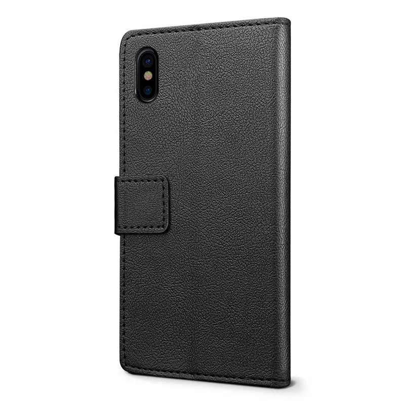 Yokata роскошный Флип кожаный чехол для iphone 7 8 plus простой премиум черный Магнитный
