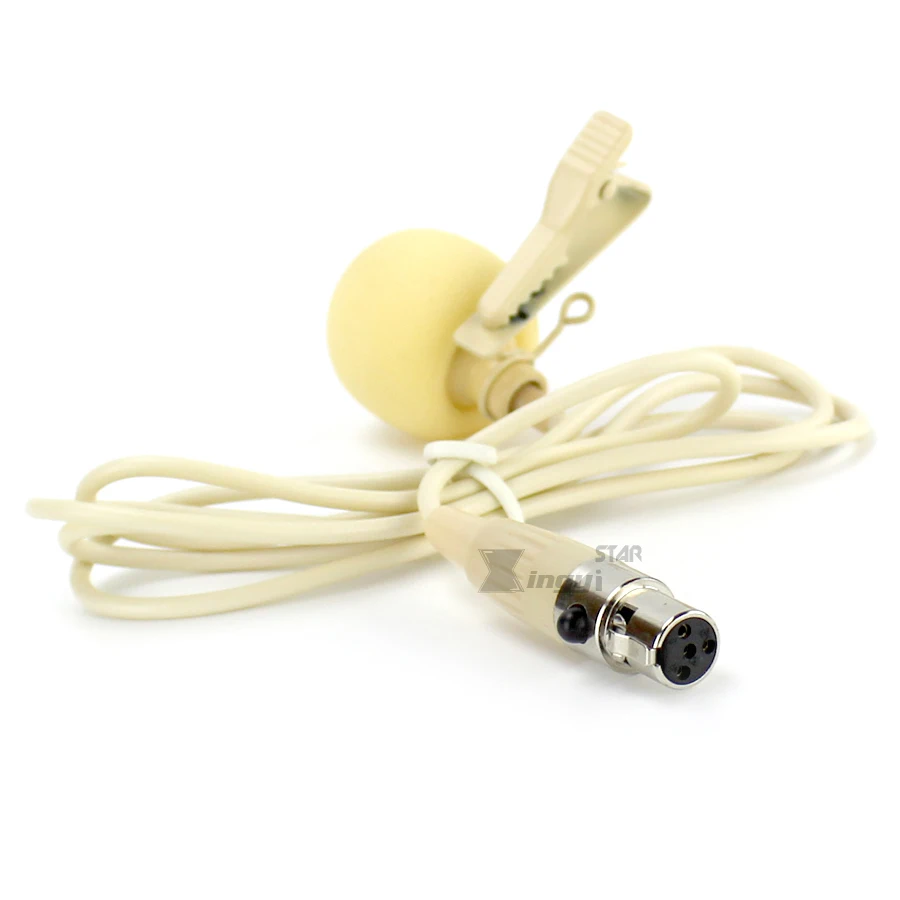 Нагрудный микрофон Skin XLR петличный с зажимом для галстука 4 Pin TA4F ПК караоке