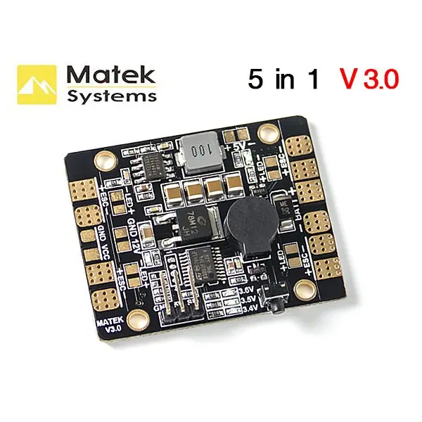 Matek PDB BEC 5V/3A светодиодный освещение Управление трекер низкая Напряжение
