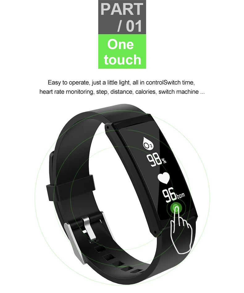 Smartch новые S6 Smart Браслет Спорта Шагомер Фитнес трекер сна монитор браслет IP68