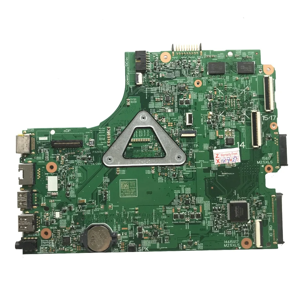 Для Dell 15-3542 3542 3442 3543 3443 5749 ноутбук материнской платы с SR23W I7-5500U Процессор CN-0V162V 0V162V