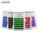 Ресницы для наращивания LAGEE 2 Чехол Премиум-цвета, искусственные ресницы, ресницы для наращивания, темно-коричневые накладные ресницы