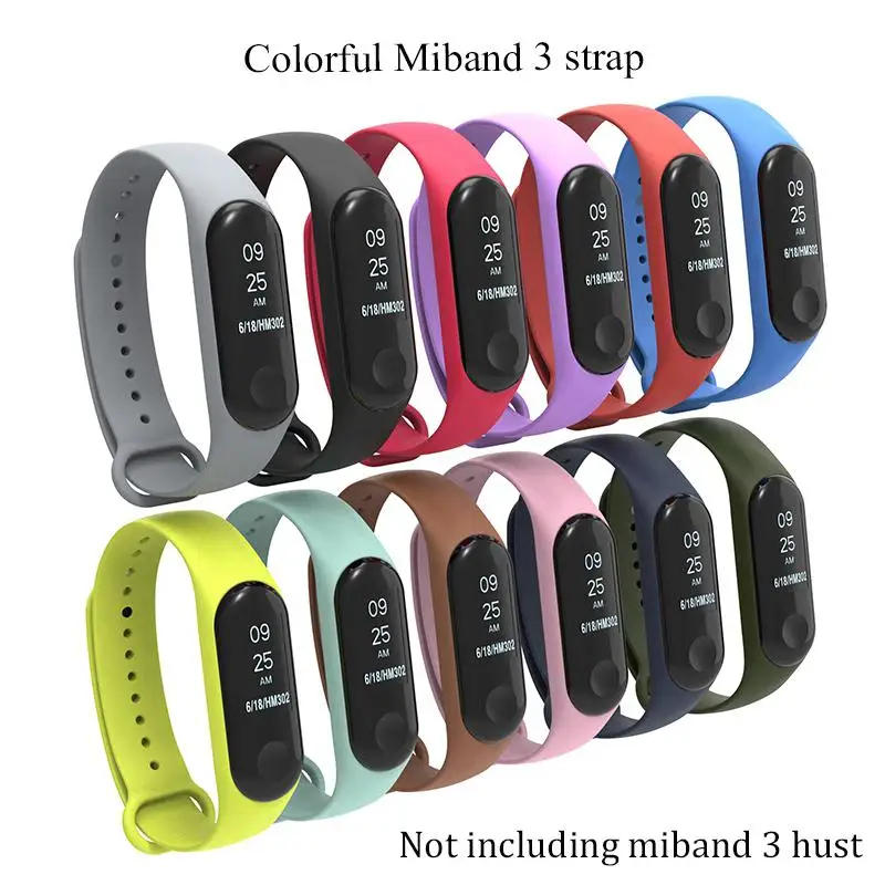 Многоцветной сменный ремешок для Xiaomi Mi Band 3 здорового сна браслет ремешки Mi3