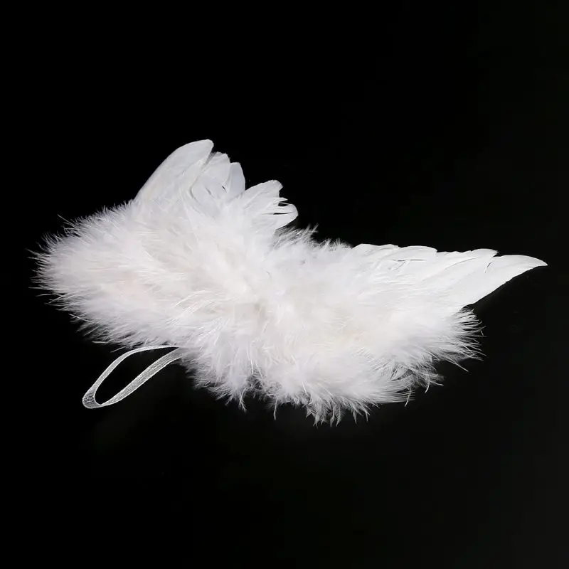 Белые Крылья Ангела для новорожденных мальчиков и девочек реквизит фотосъемки