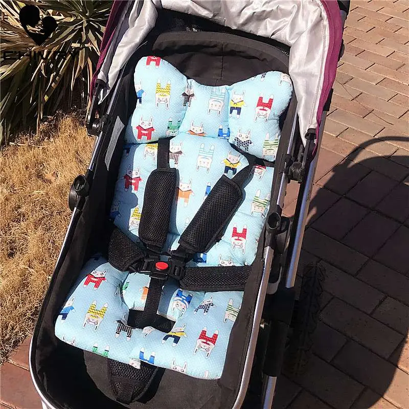 Подушка для детской коляски чехол на сиденье подгузник с мультяшным фламинго