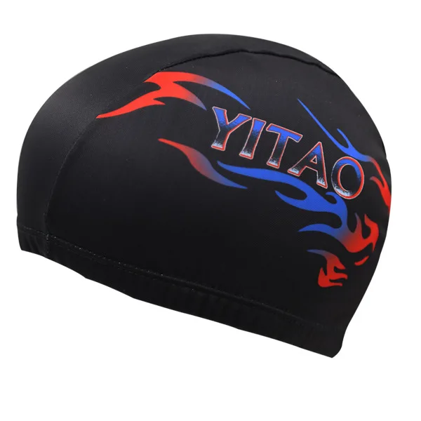 Кепка мужская с нейлоновым и спандексовым принтом эластичная шапка для плавания