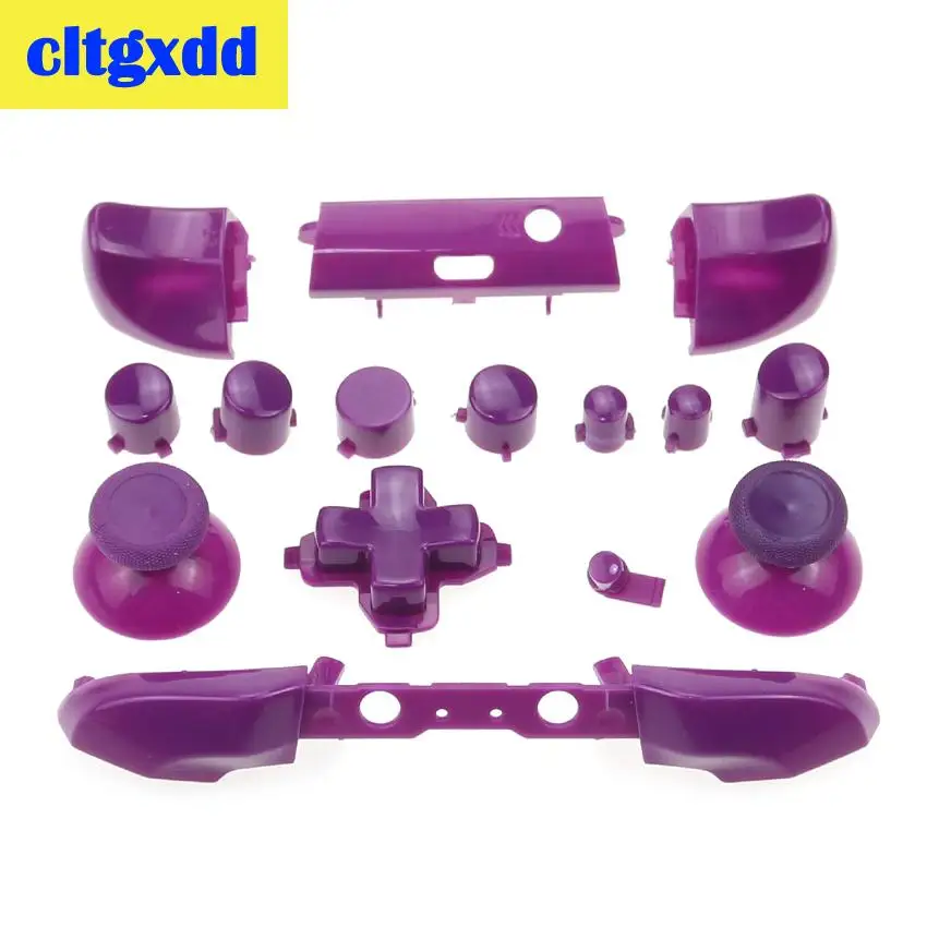 purple Cltgxdd полный набор кнопок мод Замена Dpad ABXY триггер части для microsoft Xboxone S контроллер Джойстик кнопка - Цвет: purple
