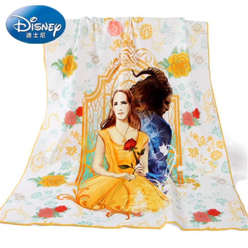 Disney Beauty and the Beast 100% хлопок марля для взрослых мультяшное полотенце банное пляжное