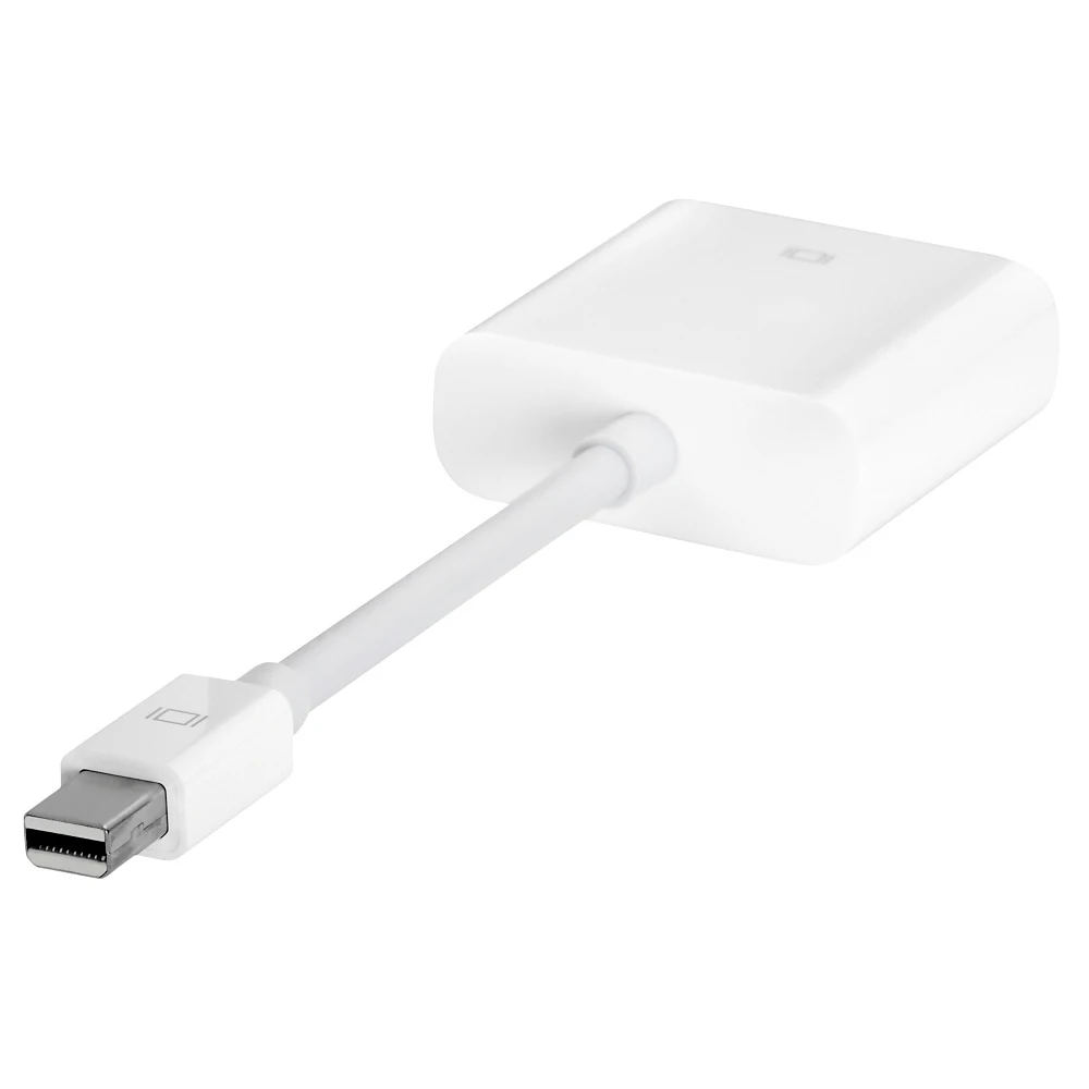 For Apple Mini DisplayPort to VGA Adapter Male/Female White |