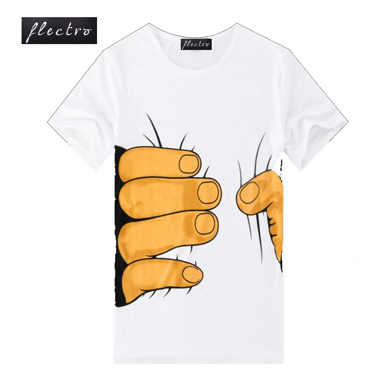 Фирменная новинка 2016 летняя мужская повседневная футболка с коротким рукавом и