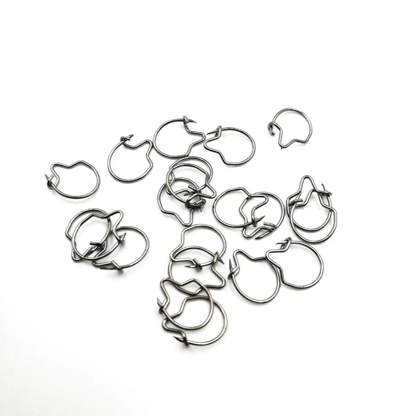 Совместно с рыба 20PCS L/M/S тупыми черный карп рыбалка личинки зажим для наживка
