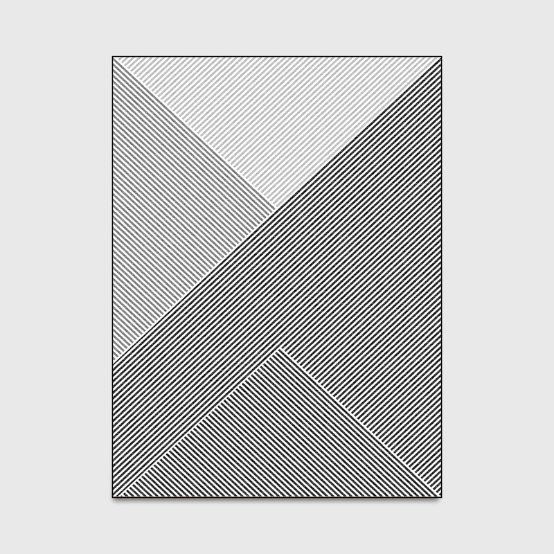 Nordic Creative Carpets White Gray Geometric Striped Living Room Kids Room Anti-Skid Area Rug Bedroom Sofa Coffee Desk Floor Mat