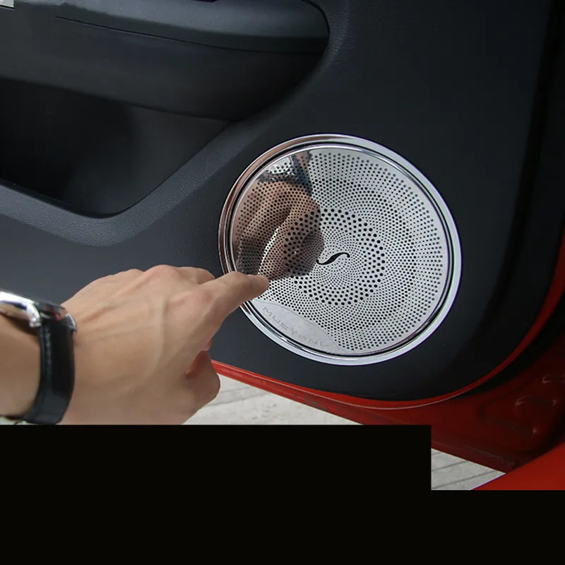 Metal Loudspeaker Cover /Frame For Ford Mustang 2015 16 17 2018 AAA028A | Автомобили и мотоциклы