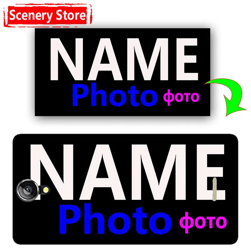 Пользовательские DIY Имя Логотип/фото крышка телефона чехол для Alcatel One Touch Pop Star 4G