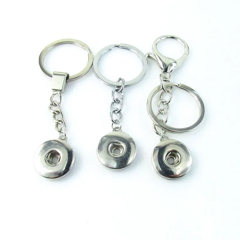 Оптовая продажа смешанный стиль белый K кнопки брелки металлические подходят 18