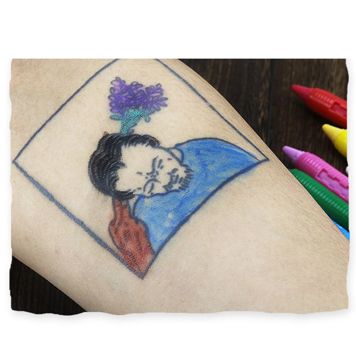16 Цвета нетоксичные живопись для лица тела Crayon палочки карандаши Ручка лист
