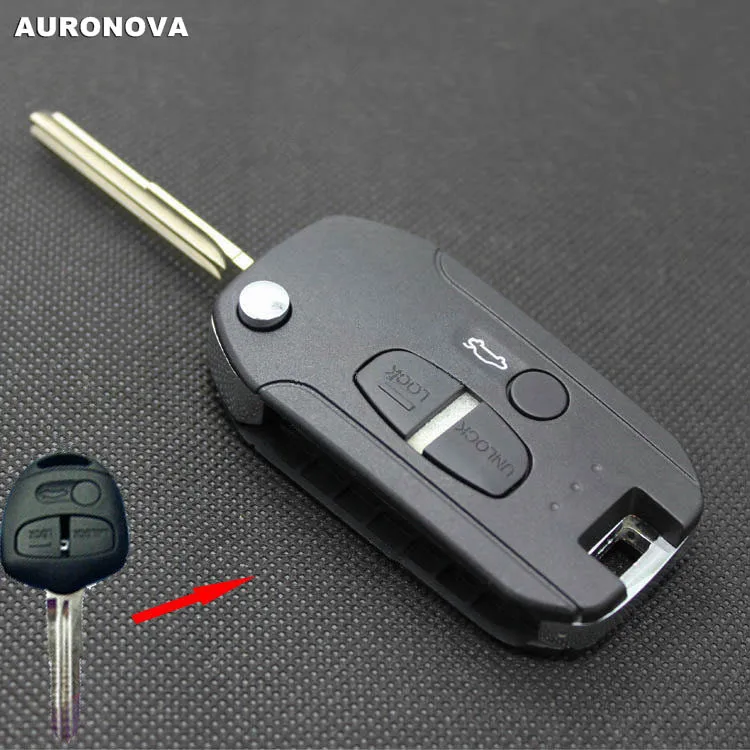 Новый обновленный откидной складной чехол для ключей AURONOVA Mitsubishi Lancer
