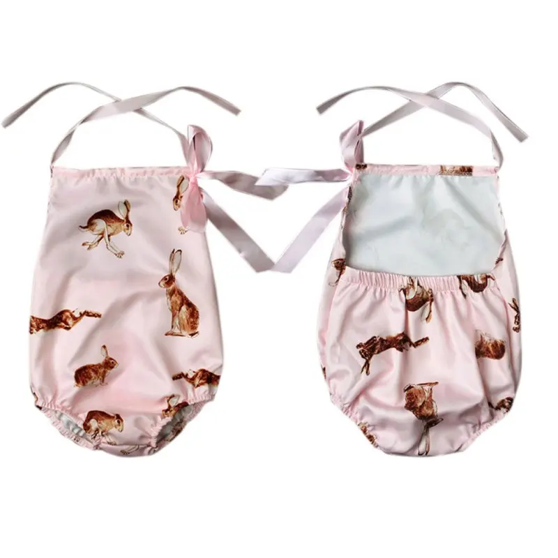 Лето 2017 милая Одежда для новорожденных Ползунки маленьких девочек розовый