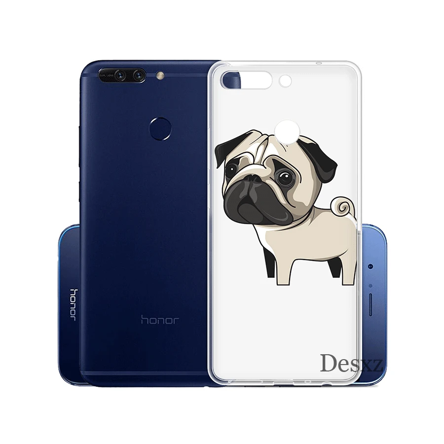 Gerleek выдры держатся за лапки Мопс чехол для телефона чехол для Huawei Honor 6a 7C 7X9 10 9 lite 7a 2 Гб, 3 Гб оперативной памяти, 8X10 Lite жесткий корпус