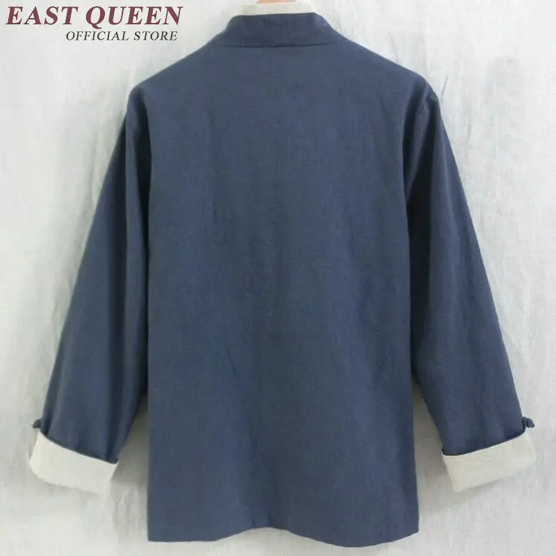 Традиционная китайская одежда для мужчин куртки пальто топ с воротником стойкой