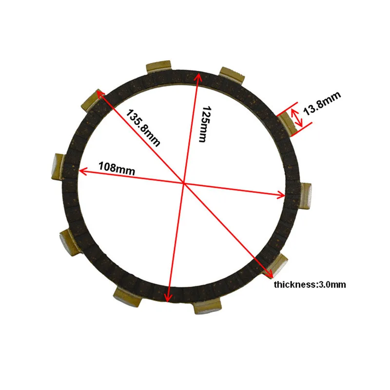 Запчасти для двигателя мотоцикла комплект фрикционных пластин сцепления SUZUKI