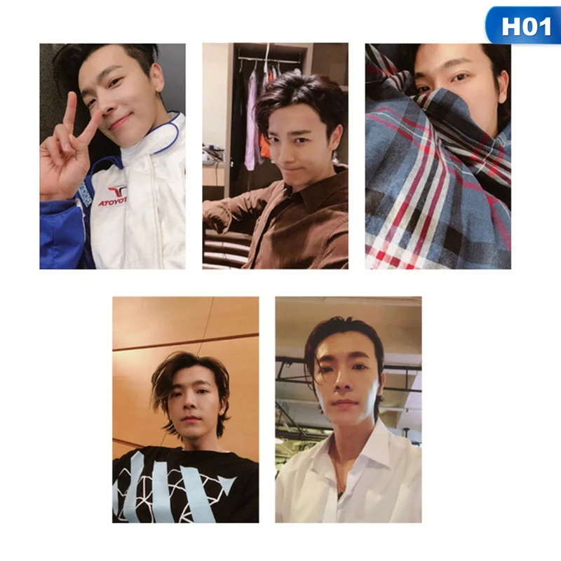 Kpop Супер Джуниор альбом автограф Фотокарта Дон коллективные карты Eun Hyuk Danger бумажные фото карты фотография