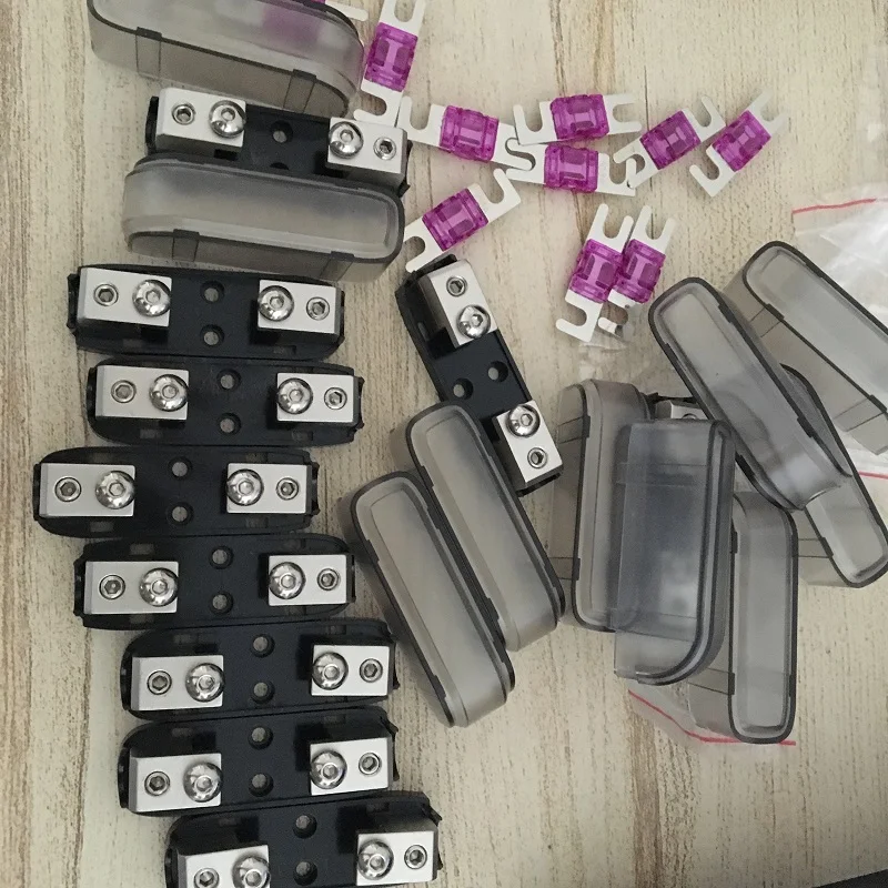 100 шт./лот кабель 4AWG 8AWG In Out авто предохранитель AFS держатель Мини ANL блок