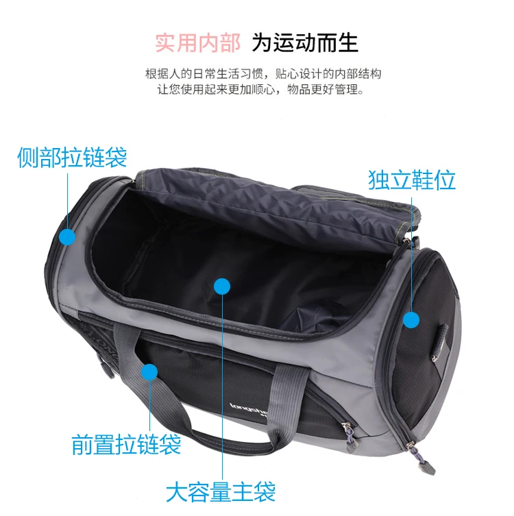 Большой емкости путешествия мала carry on duffle нейлоновый костюм большой вещевой мешок Дорожная сумка для мужчин