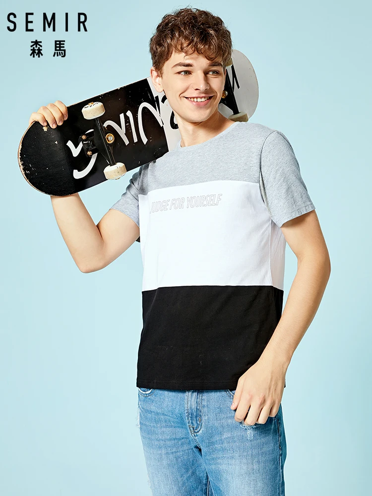 SEMIR футболка Студенческая Забавные футболки с короткими рукавами мужские