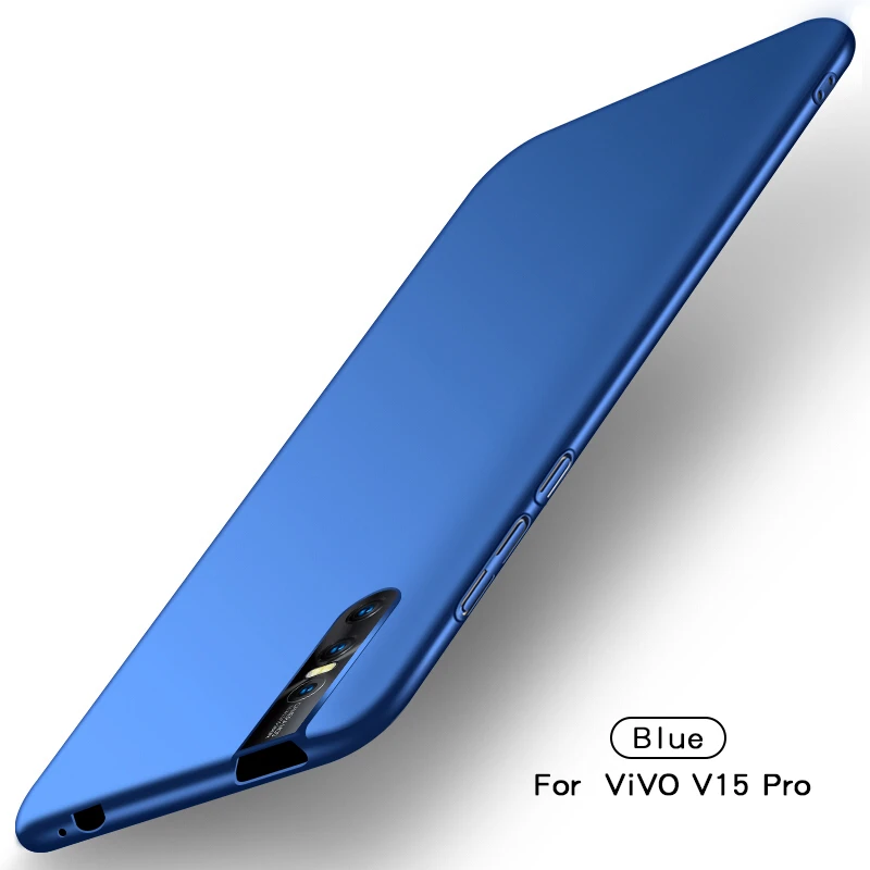 Blue ДЛЯ Vivo V15 Pro Чехол Ультра тонкий PC оболочка роскошный гладкий жесткий чехол для телефона для Vivo V15 Pro тонкая задняя крышка для Vivo V15 Pro Fundas - Цвет: Blue