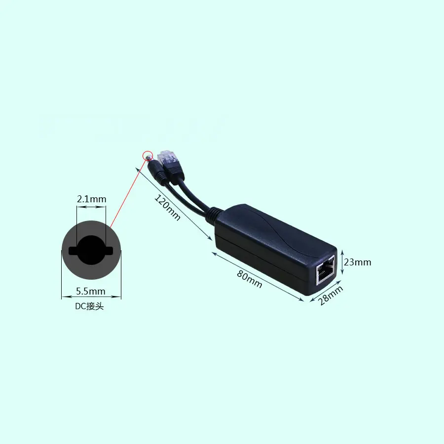 Разветвитель питания DONPHIA 48 В 150 м 100 Мбит/с 37 57 в|supply 12v|supply powerpower supply 12v camera |
