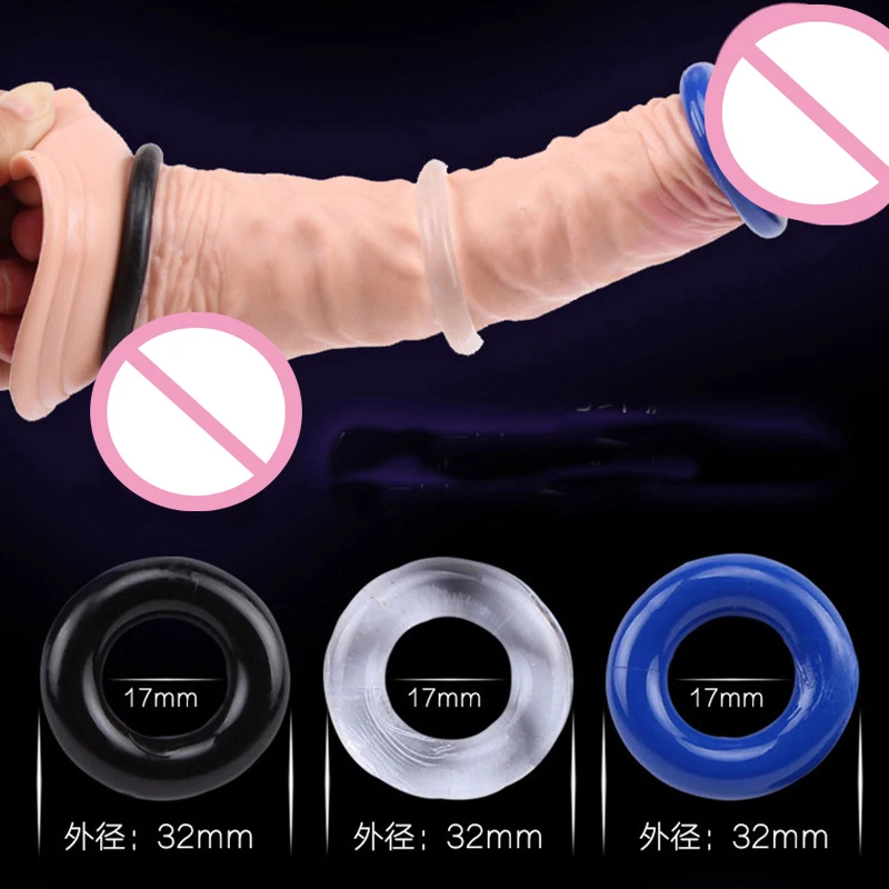 Силиконовое кольцо на пенис для задержки эякуляции 3 шт./лот цвета эластичное