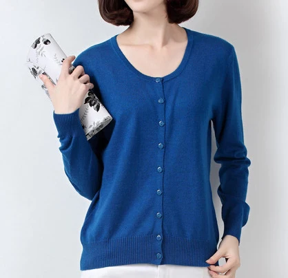New Arrival High Fashion pure cashmere Blend sweater women cardigans basic top selling free shipping TFP621 |