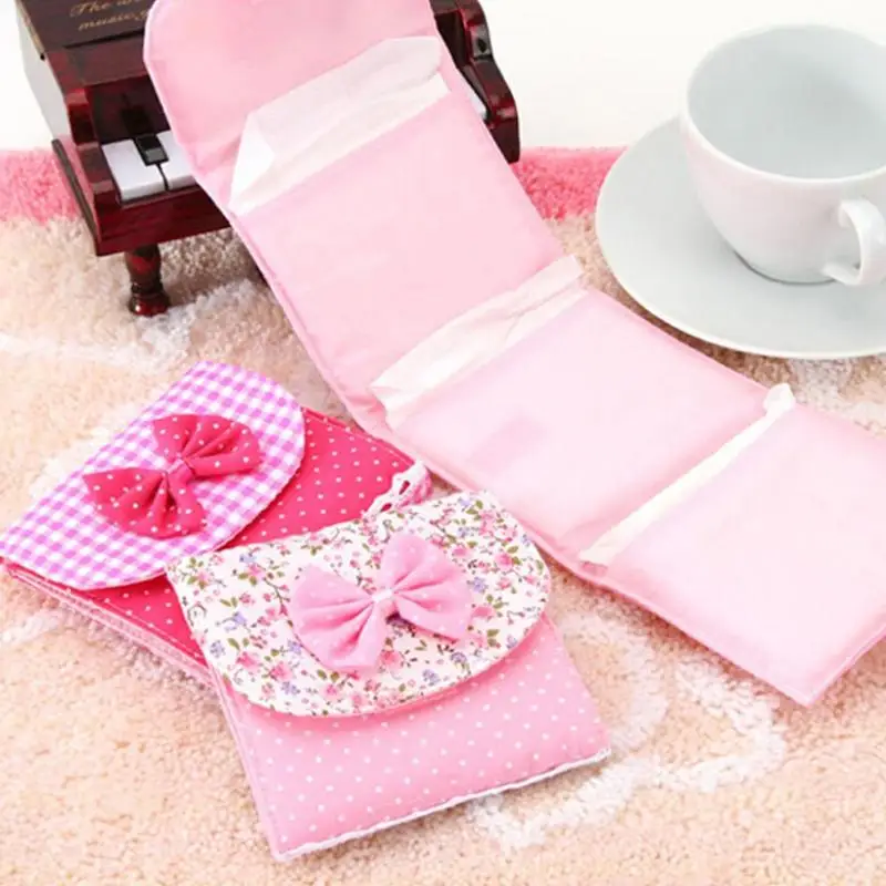 

1PCS Cute Small Articles Gather Pouch Case Cotton Sanitary Napkin Bag Organizer Storage Hold Pads Carrying Bag