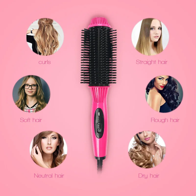 CSW два в одном многоцелевой Электрический Выпрямитель для волос Расческа завивки