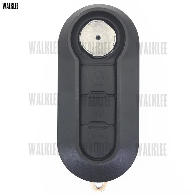 WALKLEE Remote Key Fit for FIAT 500 Doblo Fiorino Grande Punto Evo Qubo 433MHz with integrated ID46 Chip Blade SIP22 | Автомобили и