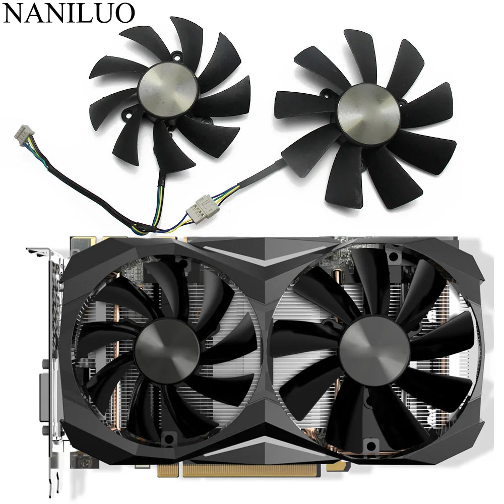 Вентилятор GAA8S2H GAA8S2U GTX1070TI для ZOTAC GeForce GTX 100 1080 Ti Mini 1070 AMP Edition 1060 мм|Кулеры и системы