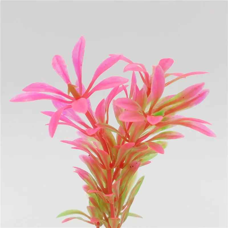 Искусственное пластиковое растение 6 шт./лот водная трава аквариумное украшение