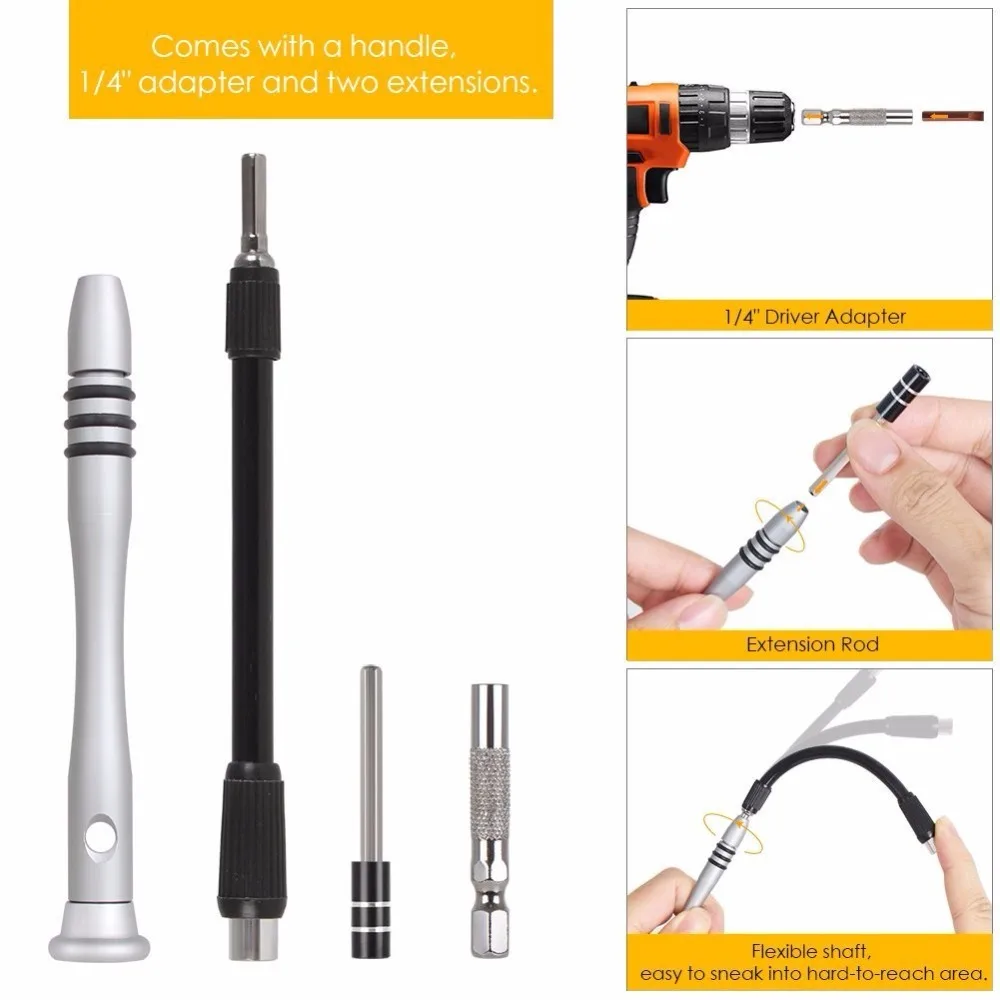 Набор прецизионных отверток 60 в 1 набор магнитных для iPhone планшетов Macbook Xbox