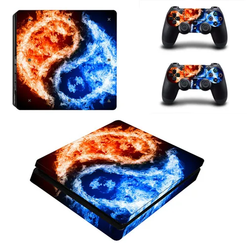 YSP4S-1738 Турция футбол Besiktas BJK PS4 тонкий стикер кожи для sony playstation 4 консоль и контроллер наклейка PS4 тонкий стикер винил - Цвет: YSP4S-1738
