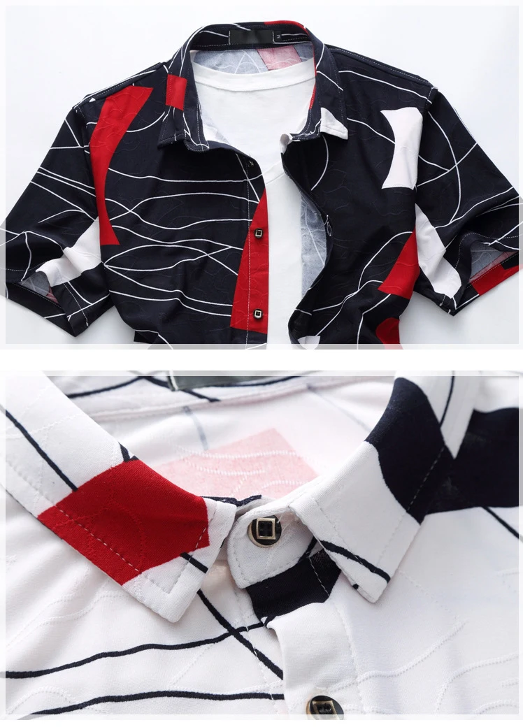 LONMMY M-6XL, мужская рубашка, платье, Camisa masculina, брендовая одежда, мужские рубашки, облегающие, с коротким рукавом, размера плюс, одежда, лето