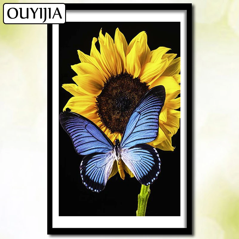 5D DIY алмазная живопись камни в форме ромба бабочка OUYIJIA Животные Изображение