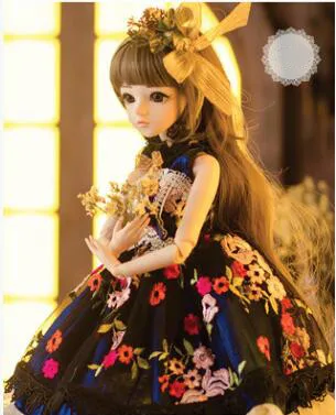 1/3 BJD кукла 60 см Женский Пластиковый совместный подвижный включает в себя тело
