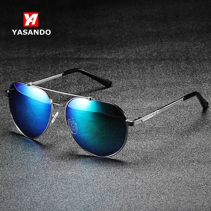 Мужские Солнцезащитные очки авиаторы YASANDO дизайнерские классические