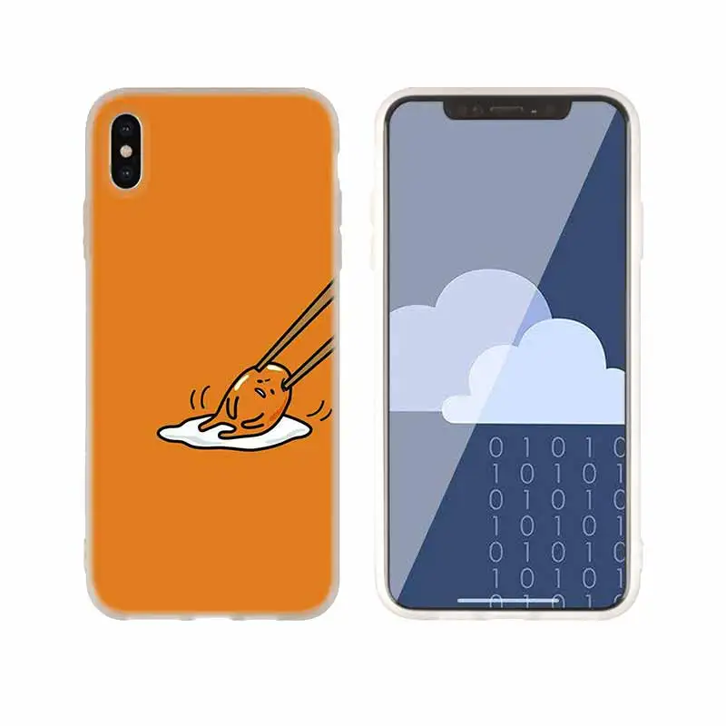 as the picture 13 Чехлы для телефонов, силиконовый мягкий чехол для iPhone 11 Pro X XS Max XR 6 6S 7 8 Plus 5 4S SE, Милый Гудетама, ленивое яйцо, чехол Etui - Цвет: as the picture 13