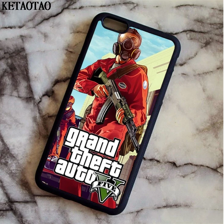 KETAOTAO Grand Theft Auto V gta 5 чехол для телефона s iPhone 4S/5S/6 S/7/8/XR XS Max/Plus X S9 6 Чехол Мягкий ТПУ