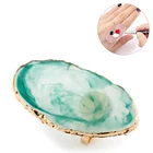 Натуральный камень смола Агат для ногтей Цвет Краски палитра чехол для телефона с кольцевым польский крем основа, смешивание и нейл-арта Цвет смешивания Дисплей